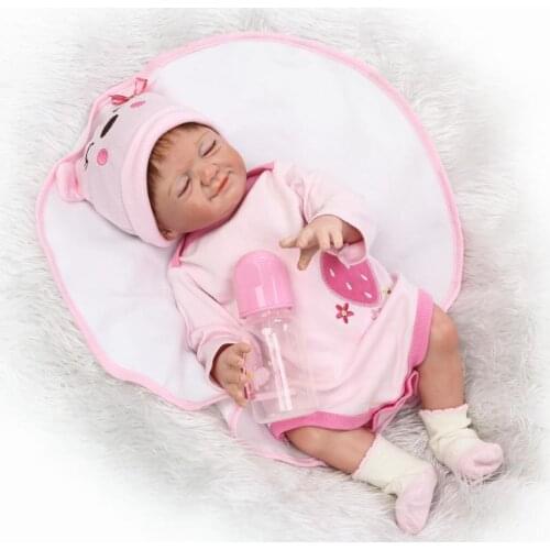 NPKCOLLECTION wholesale reborn baby doll with full vinyl body very cute girl gender doll soft gift for kids on Birthday