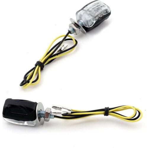 Pair Bike Strobe Light Motorcycle Turn Signal Light 12V Orange Indicator Lamp LED Work Lamp for Dirt Bike Motorcycle Motorbike