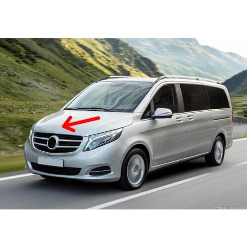 For Mercedes w447 Hood Star Emblem Front Badge V Class 2014-2021 Vito Viano Aftermarket A1298880116