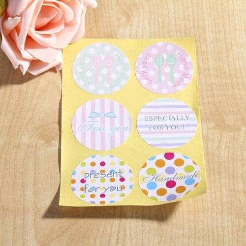 Six spot wholesale handmade DIY self-adhesive seal affixed stickers D108 sealing decorative gift