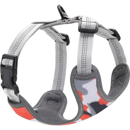Pet Supplies Dog Harness Dog Leash Set Vest Harness Polyester Nylon Reflective Adjustable Chest Strap Shockproof Design