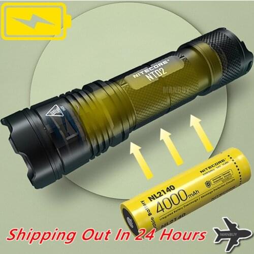 Nitecore NT02 2700Lm Super Bright Ultra Compact Flashlight Wide-angle Floodlight USB Direct Charge buil-in 4000mAh 21700 Battery