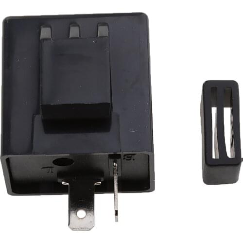 DC6-12V 2 Pin Motorcycle Turn Signal Light Indicator Flasher LED Blinker Relay Beeper With Beeper Sounds Voice To Indicate