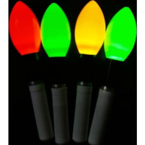 2pcs/lot Light Stick Yellow/Red/Orange Lightstick Work With CR322 LED Luminous Float Tool Night Fishing Bobber Accessory A278