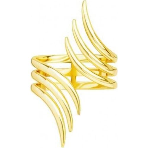 DARK DIAMOND-three line ring in 925 sterling silver or 18K gold plated. Jewel rust. Adjustable