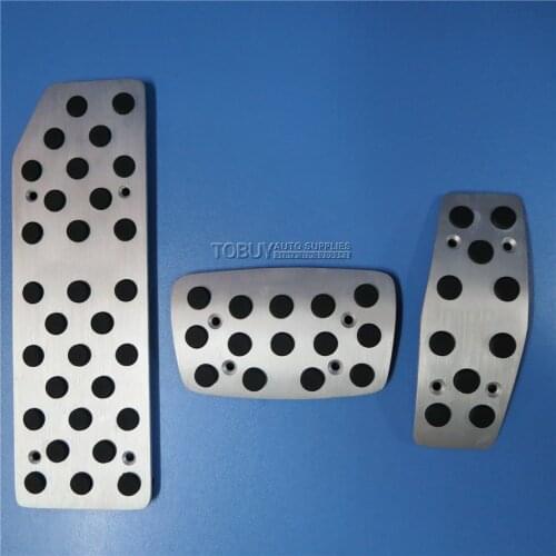 TTCR-II Car Accessories Alumium non-slip Accelerator gas brake foot rest AT pedals pad for Chevrolet Malibu Automatic stickers