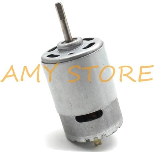 755 D Shaft 12V 0.2A 2050RPM 24V 0.23A 4150RPM 2 Pin Connector Cylindrical DC Motor High Torque Shaft 5x26mm