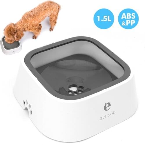 Pet Dog Bowls Floating Not Wetting Mouth Cat Bowl No Spill Drinking Water Feeder Plastic Slow Water Dog Bowl Dropshipping