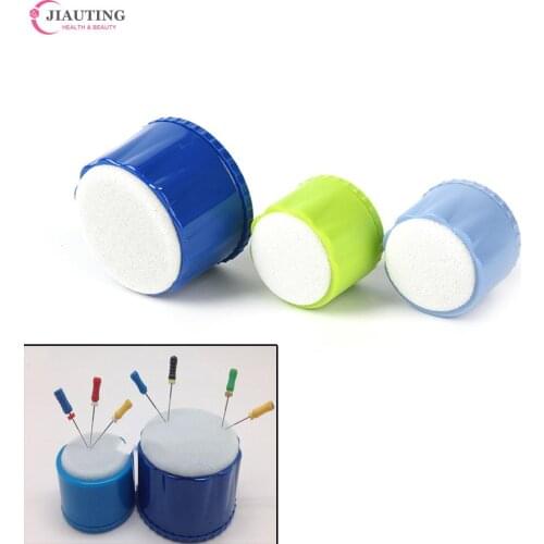 1PCS Dental Equipment Round Endo Stand Cleaning Foam File Drills Block Holder Wtih Sponge Autoclavable Dentist Products