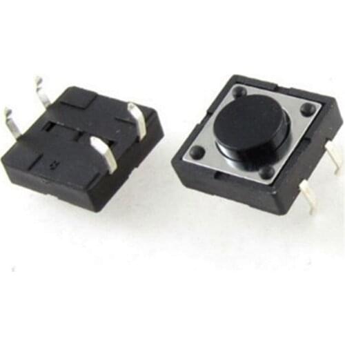 10 pcs 12x12x5mm Momentary Tactile Tact Push Button Switch 4 Pin DIP Through-Hole