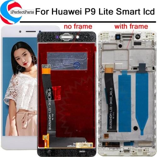 100% Test For Huawei P9 Lite Smart DIG-L03 DIG-L22 DIG-L23 LCD Display + Touch Screen Digitizer Assembly +Frame