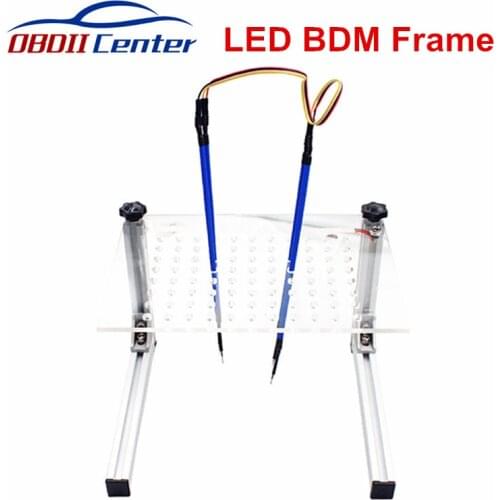 2019 Metal BDM Frame LED BDM Frame Adapter BDM Frame BDM100 Set For Ktag KESS V2 OBD2 ECU Programmer BDM Frame LED With Adapters