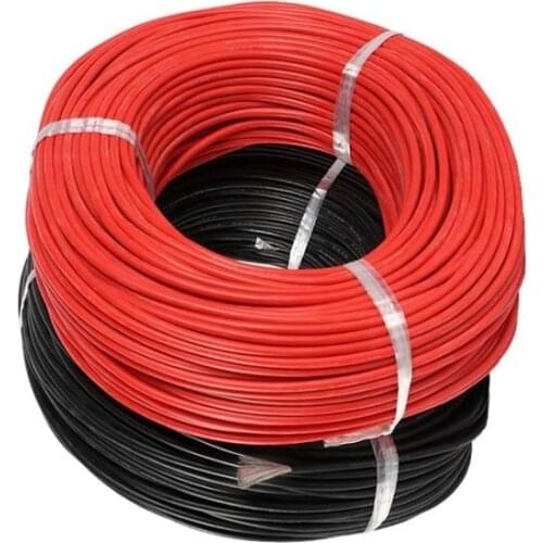 5 meters Red / Black Silicon Wire Heatproof Soft Silicone Silica Gel Wire Cable 12AWG For RC Drone