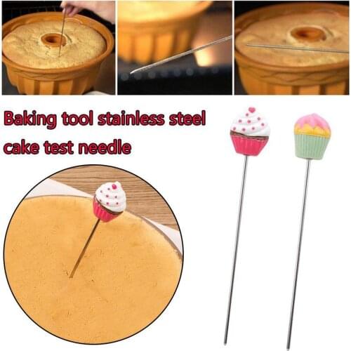 Cake Test Pin Biscuit Frosting Stirring Pin Bread Baking Length 14cm Cookware Test Material Pin Steel M7J1