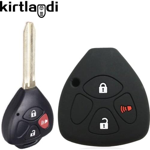 Car Key Cover Accessories Case for Toyota Camry Rav4 IQ Auris Mk I Vitz Yaris Corolla E150 Icon Porte 2/3 Button Key Holder Case