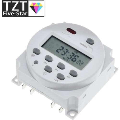 CN101A LCD time switch 12V 24V 110V 220V Time Relay Street lamp billboard power supply timer WITHOUT waterproof box