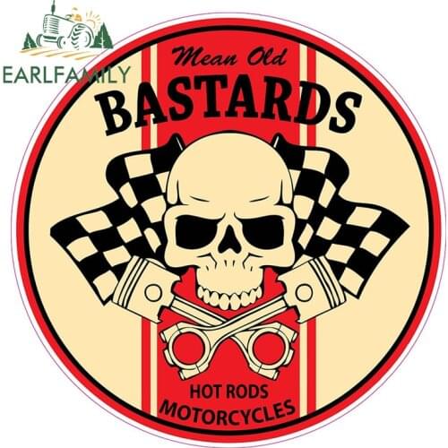 EARLFAMILY 13cm x 13cm Mean Old Bastard Decal Car Styling Car Stickers Vinyl Graphic Decor Window Bumper DIY Car Body Decals