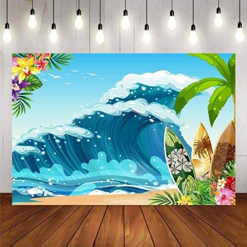 Photography backdrop aloha summer beach background for photo studio rainforest photo shoot backdrop party decoration supplies