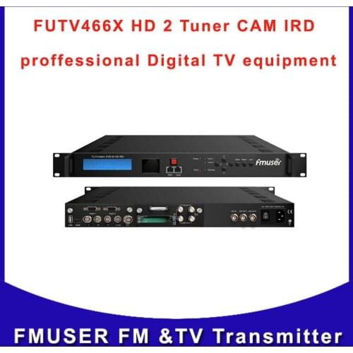 FUTV466X HD 2 Tuner CAM IRD DVB-C/T/T2/S/S2 RF Input ASI IP with MUX and BISS Free Shipping