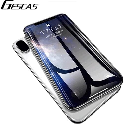 GESCAS 1PC Full Cover 20D Protective Glass For IOS Phone 6 7 8 11 Pro X XR XS MaxTempered Glass Film 2020 Screen Protector