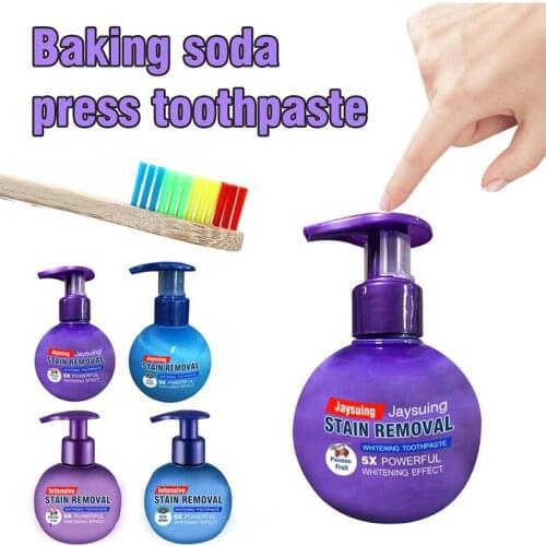 Intensive Stain Remover Whitening Toothpaste Anti Bleeding Gums with Toothbrush for Brushing Teeth SK88