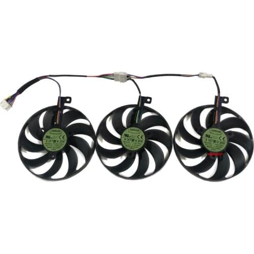 1Set T129215SU PLD09210S12H CF1010U12S GPU Cooler Fan For ASUS ASUS GeForce RTX 3060Ti 3070 3080 3090 TUF OC Cards Replace