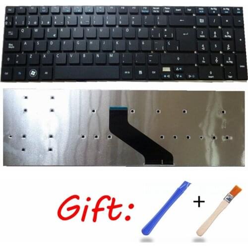 Spanish laptop Keyboard For Acer Aspire V3-531 V3-772 V3-531G E1-570 V5-561 V5-561G E1-570G V3-7710 V3-7710G V3-772G SP Black
