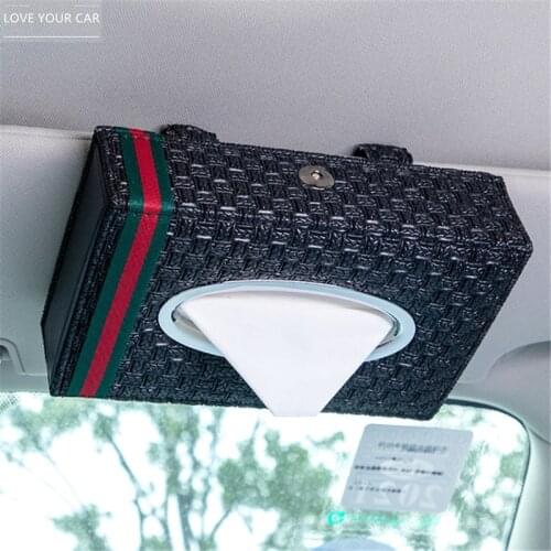 Auto Tissue Box Home Car Napkin Towel Paper Holder Storage Organizer Case Car Dashboard Box Interior Accessories