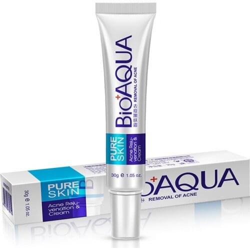 Bioaqua Acne Treatment Blackhead Remove Anti Acne Cream Oil Control Shrink Pores Scar Remove Face Care Whitening