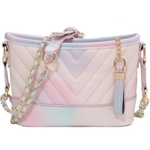 Summer 2021 Luxury Brand Ew Inclined Travel Bag, Women Bags Fashionable High-End Bags Handbag Waterproof Bag Rainbow Colors