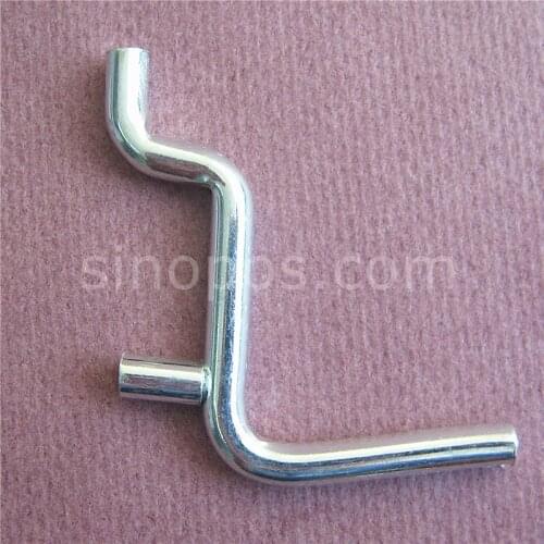 Metal L Shaped Peghook, pegboard heavy duty steel secure angled hook peg lock straight arm tool display holder projection L-hook