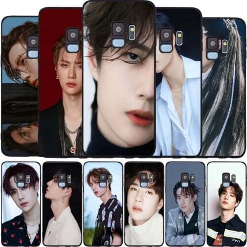 Wang Yibo black Soft phone Case For Samsung S20 S10 S9 S8 S7 edge Plus Lite Note 8 9 10 A6 A7 A8 A9 2018 Cover