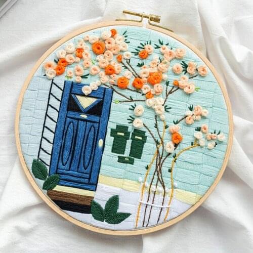 Embroidery DIY material package modern minimalist decorative painting Nordic family decoration wall hanging painting