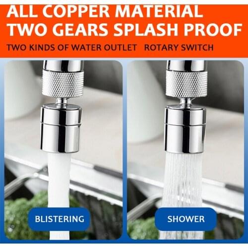 Kitchen Faucet Nozzle 360 Degree Water SavingAerator Swivel Tap Water Nozzle bubbler Filter Shower