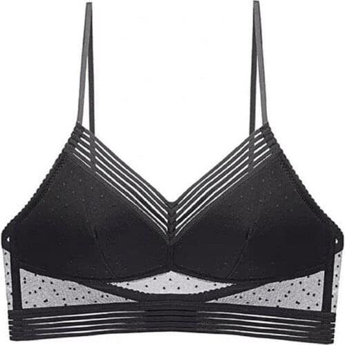 Invisible mesh bra sexi Brassiere Thin Underwear Low Back Lace Bralette Women Lingerie bracier de mujer push up Backless bras