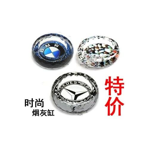 The ashtray large fashion crystal ashtray creative gift boutique oversized European ashtray to send his father