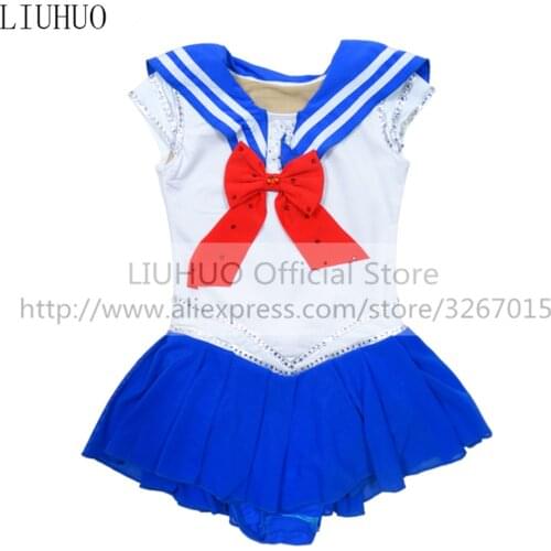 LIUHUO Figure Skating Dress Womens Girls' Ice Performance RhythmicGymnastics Competition Leotard Dance Sport Ballet Cheerleader