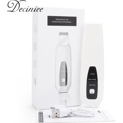 Skin Scrubber Face Spatula Blackhead Remover Pore Cleaner Facial Lifting Ultrasonic Scrubber Professional Comedones Extractor