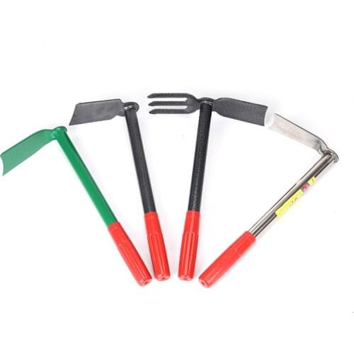 Steel Hoe with Non-slip handle garden tools digging Excavator Portable garden pickaxe rake Shovel for Planting Agricultural Tool