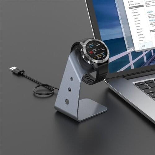 Universal Aluminum Alloy Charging Stand Watch Charging Dock Holder for Garmin Forerunner 745/Garmin Venu Sq/Fenix 6 Watch