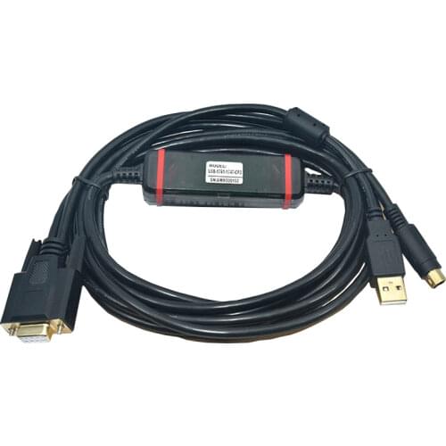 USB-1761-1747-CP3 for Allen Bradley AB SLC 5/03 5/04 5/05 MicroLogix1000/1200/1500 Series PLC Programming Cable