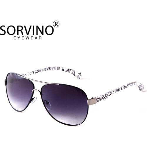 Fashion Ladies Cat Eye Sunglasses Double Nose Big Frame Pilot Style Sun Glasses Korean Stripe Design Female Shade Glasses H36