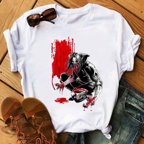 The Vampire Diaries Loose T-shirt Women Harajuku Ulzzang Clothing Casual O-Neck Ladies Tops
