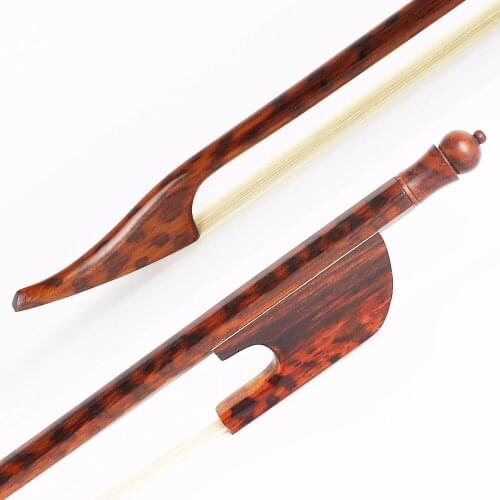 Professional Baroque style Letterwood 4/4 cello bow,Letterwood frog