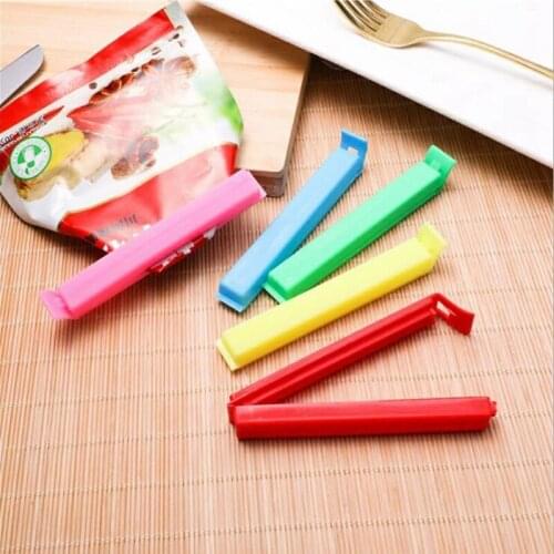 5pcs/lot Kitchen Storage Food Snack Seal Sealing Bag Clips Clamp Plastic New Kitchen Storage Tool Kitchen Supplies