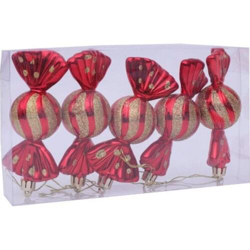 5pcs Navidad 2021 Christmas Candy Christmas Tree Decorations for Home Ornaments Xmas Hanging Pendants New Year 2022 Gift Noel