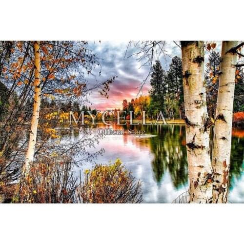 5D Diy Diamond Painting Cross Stitch Landscape Diamond Mosaic Embroidery Full Round Forest Tree Home Decoration Needlework