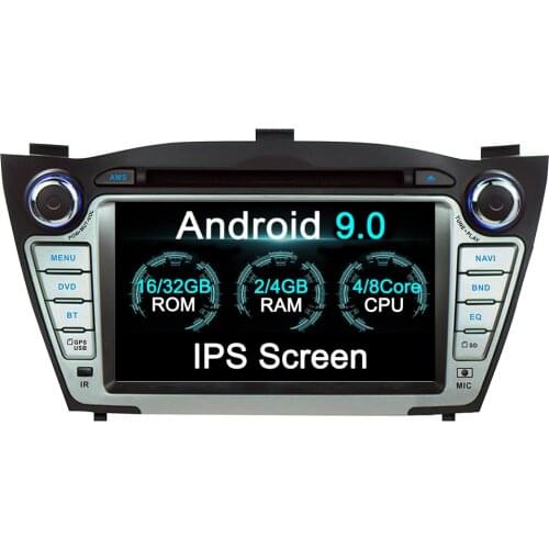 Android 9.0 2 Din Car GPS Navigation DVD Player GPS For Hyundai IX35/TUCSON 2009-2015 Car Auto Radio Multimedia Player Headunit