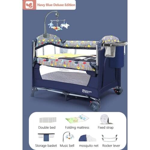 IMBABY Coolbaby 960F Baby Bed Cribs For Baby Cot High Quality Foldable Baby Crib Easy To Carry And Fence Removable Playground