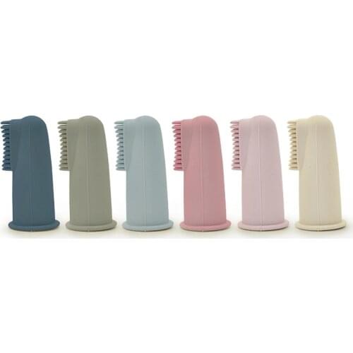 Baby Soft Finger Toothbrush BPA Free Silicone Infant Tooth Teeth Clean Brush Food Grade Silicone Baby Oral Health Care